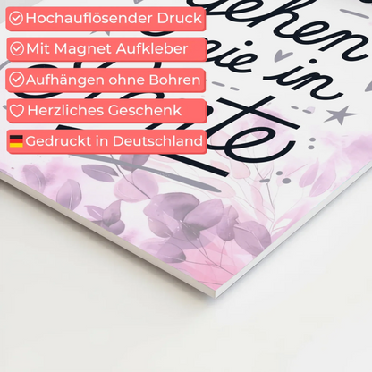 Magnet Poster Spruch Träume gehen nie in Rente