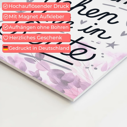 Magnet Poster Spruch Träume gehen nie in Rente