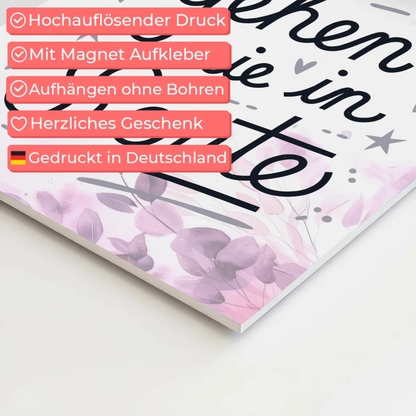 Magnet Poster Spruch Träume gehen nie in Rente