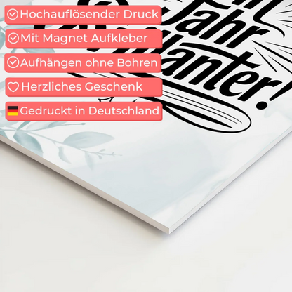 Magnet Poster mit Spruch - Ein Jahr brillanter Geschenk