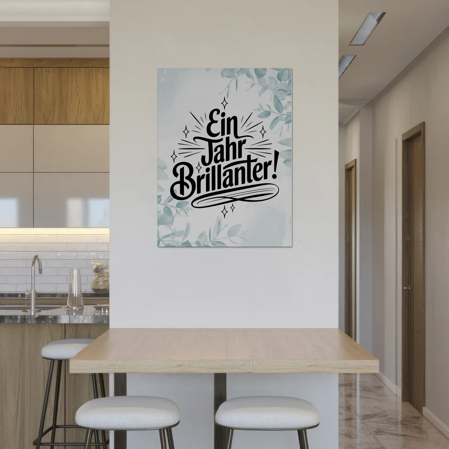 Magnet Poster mit Spruch - Ein Jahr brillanter Geschenk