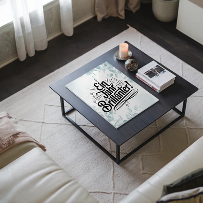 Magnet Poster mit Spruch - Ein Jahr brillanter Geschenk