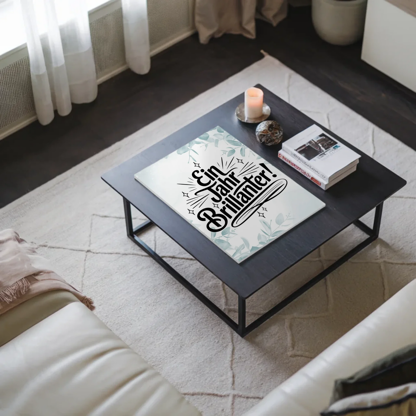 Magnet Poster mit Spruch - Ein Jahr brillanter Geschenk