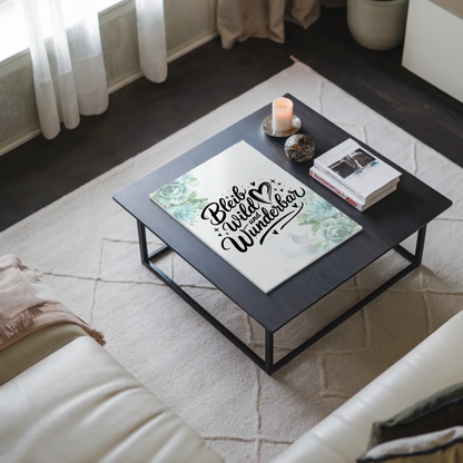 Magnet Poster Spruch Bleib wild und wunderbar Geschenk