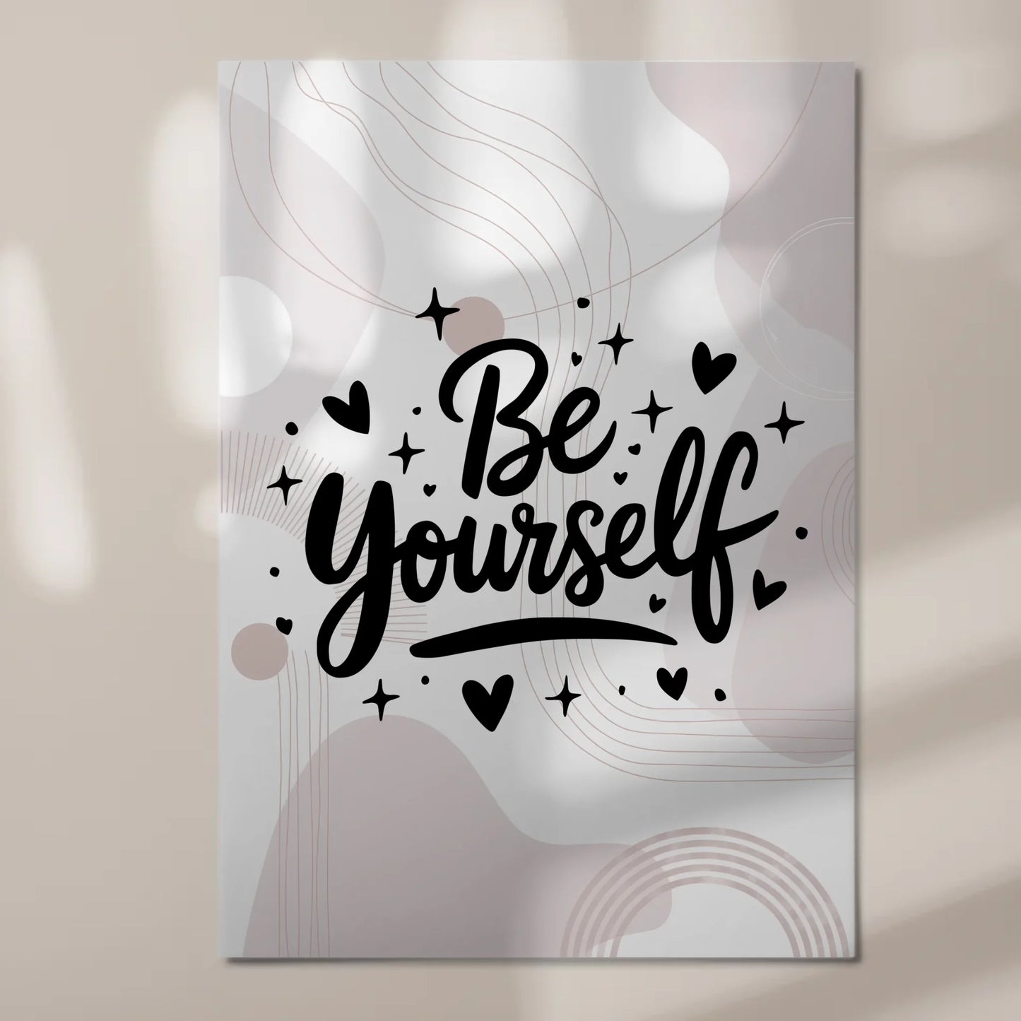 Spruch Fotoboard Magnet Wandbild Be Yourself Geschenk Sprüche Poster