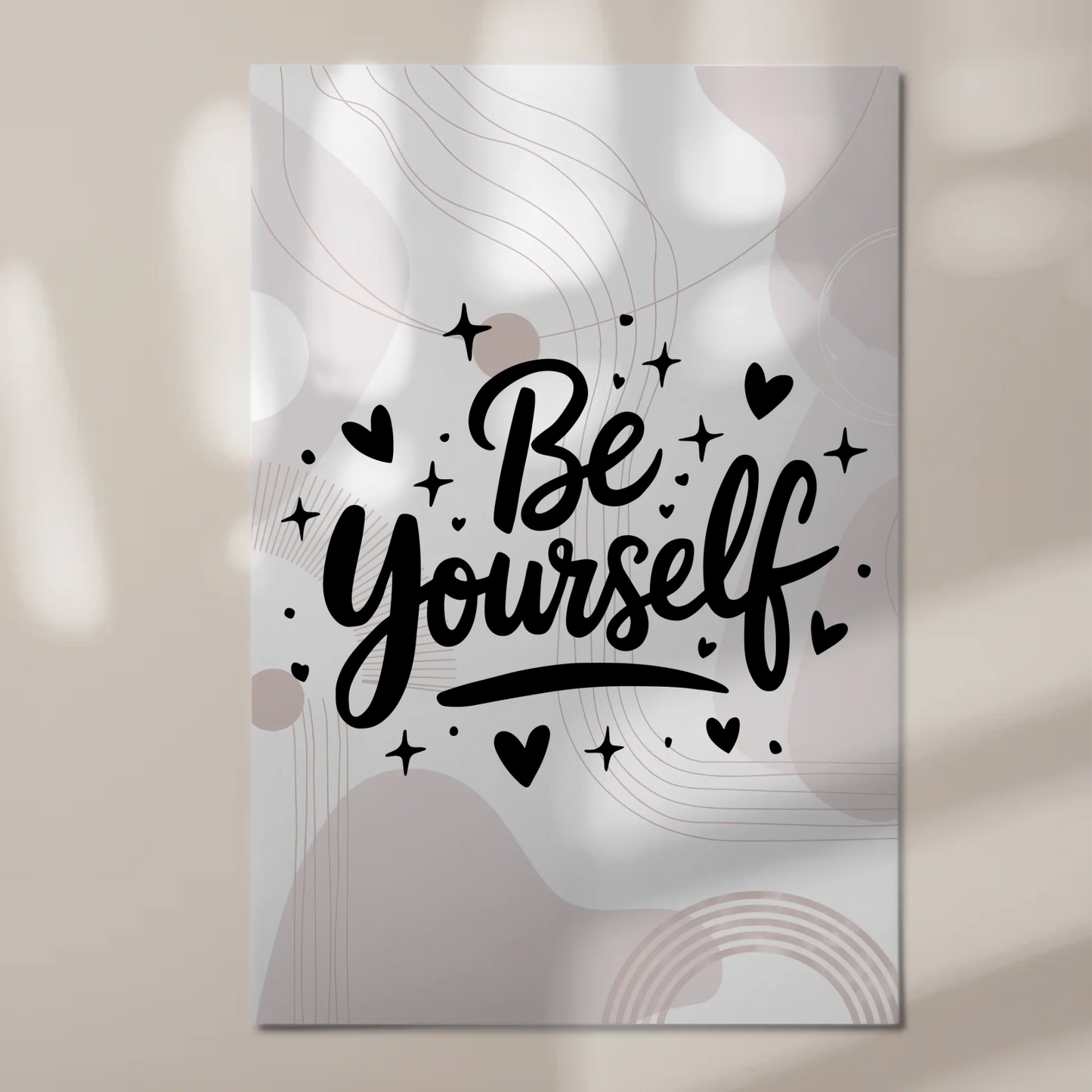 Spruch Fotoboard Magnet Wandbild Be Yourself Geschenk Sprüche Poster