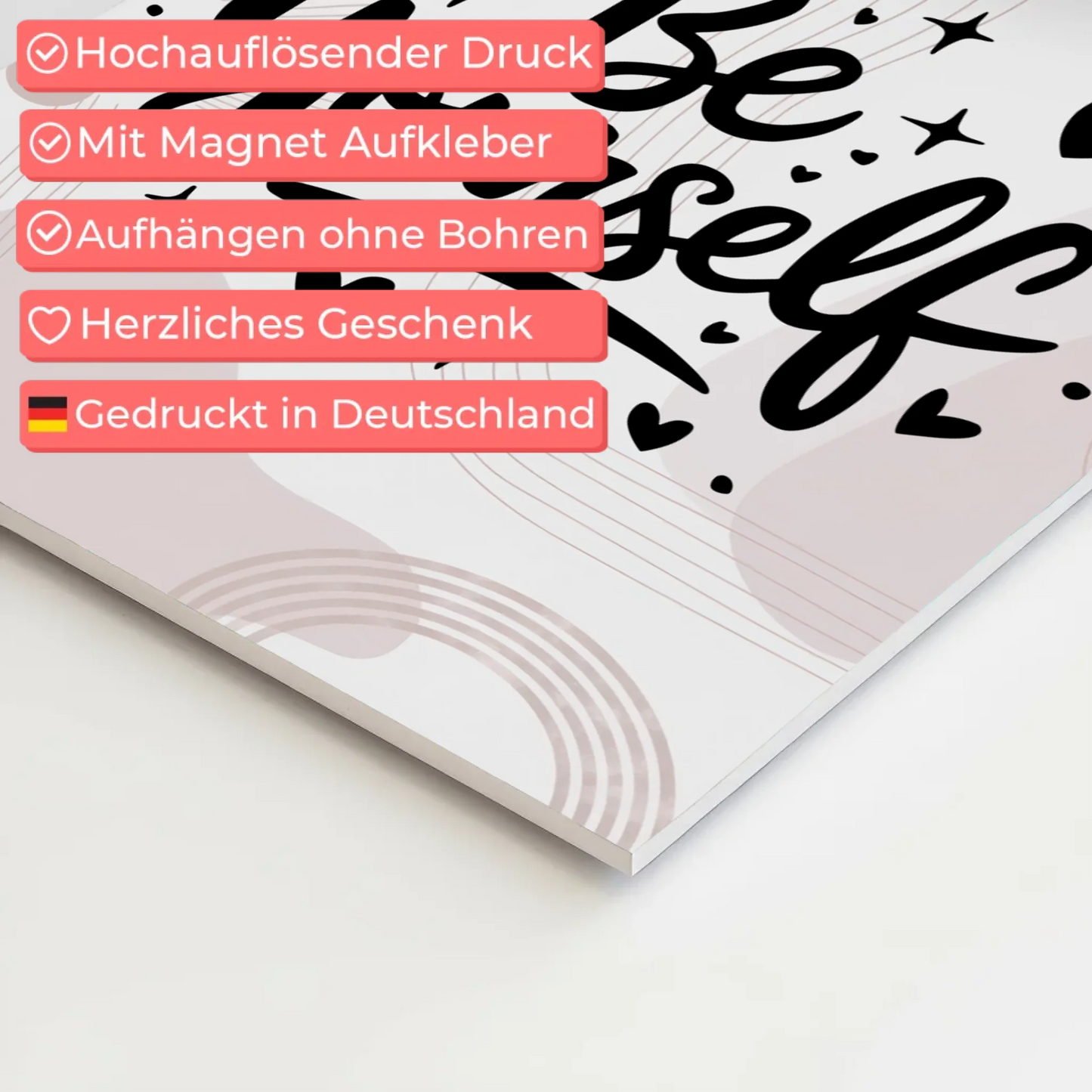 Spruch Fotoboard Magnet Wandbild Be Yourself Geschenk Sprüche Poster