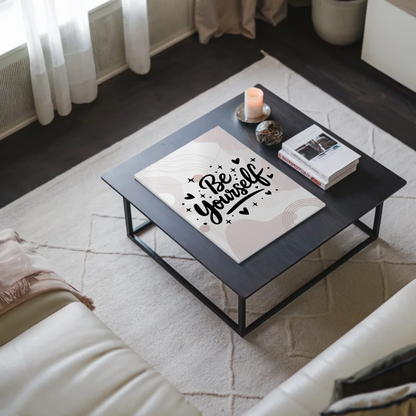 Spruch Fotoboard Magnet Wandbild Be Yourself Geschenk Sprüche Poster