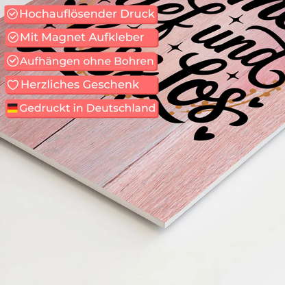 Magnet Poster Spruch Atme tief und lass los Geschenk