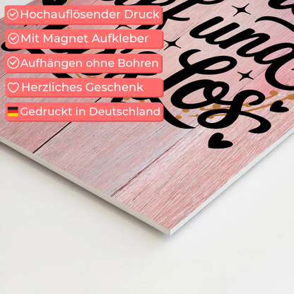 Magnet Poster Spruch Atme tief und lass los Geschenk