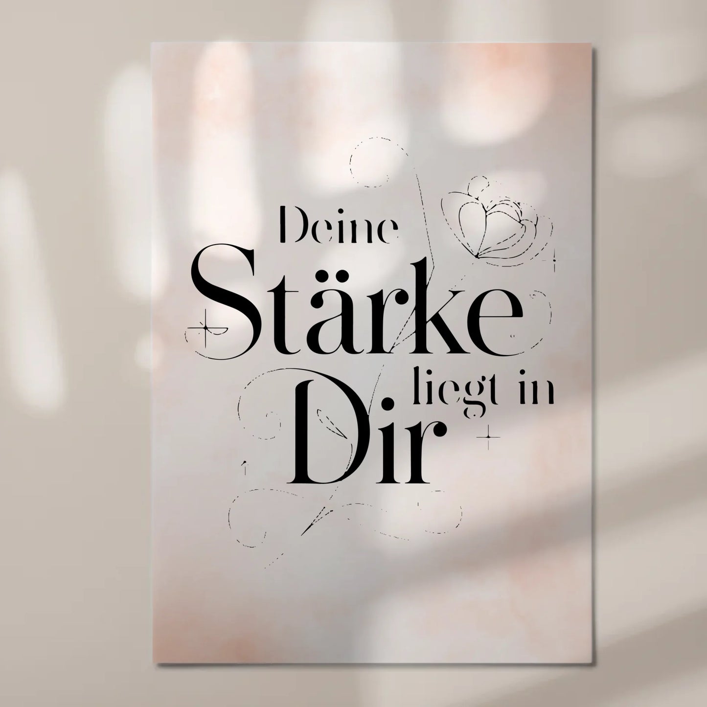 Magnet Poster Spruch Deine Stärke liegt in dir Geschenk