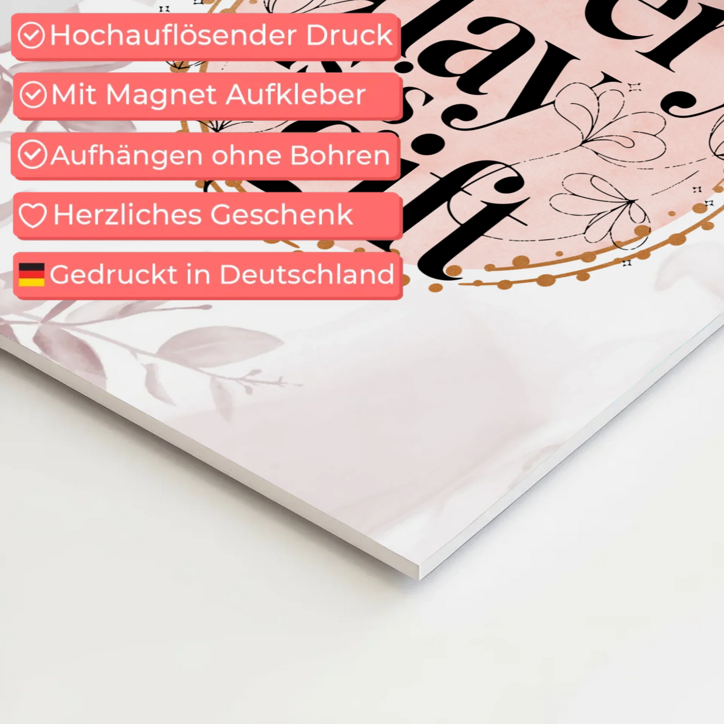 Spruch Fotoboard Magnet Wandbild Every Day is a Gift