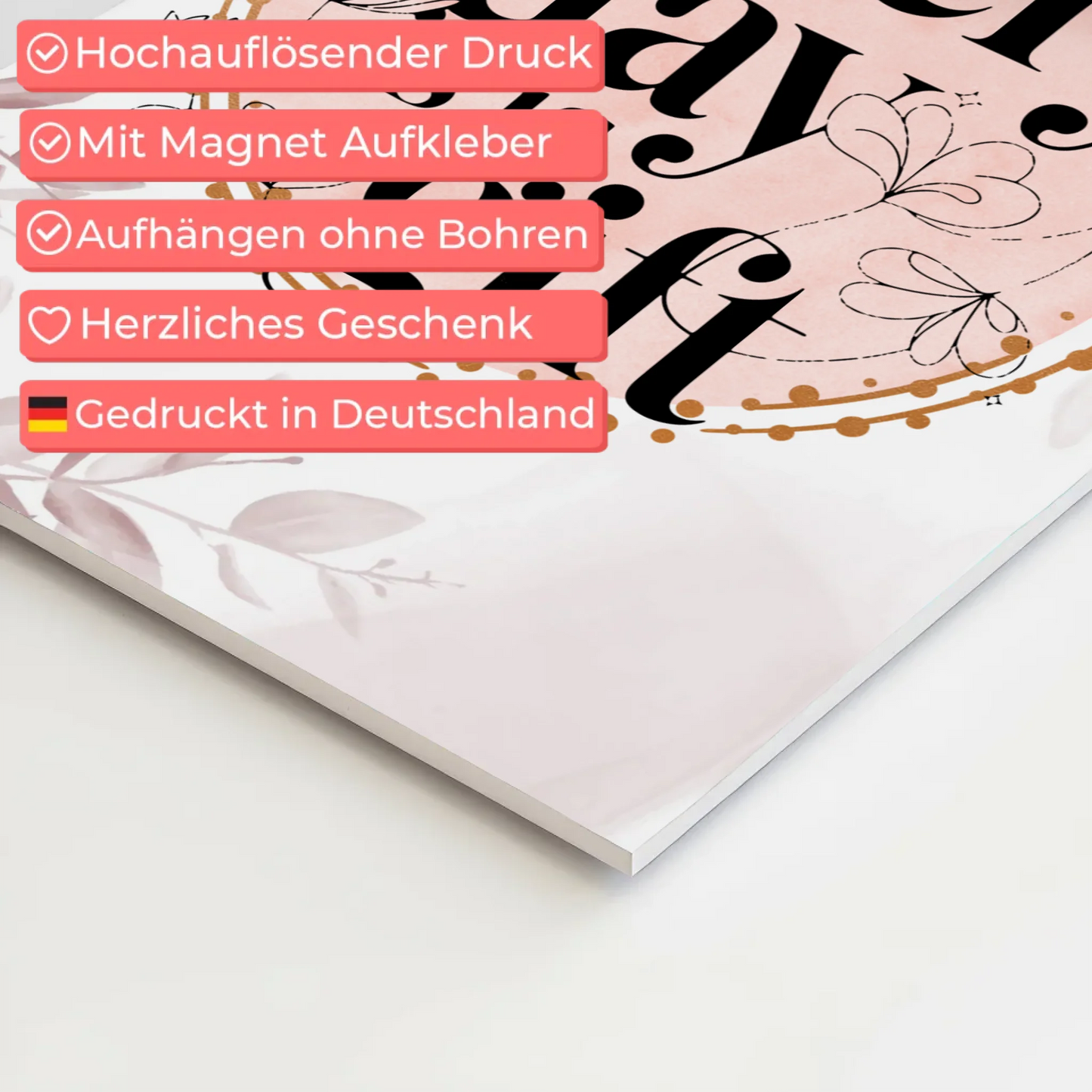 Spruch Fotoboard Magnet Wandbild Every Day is a Gift