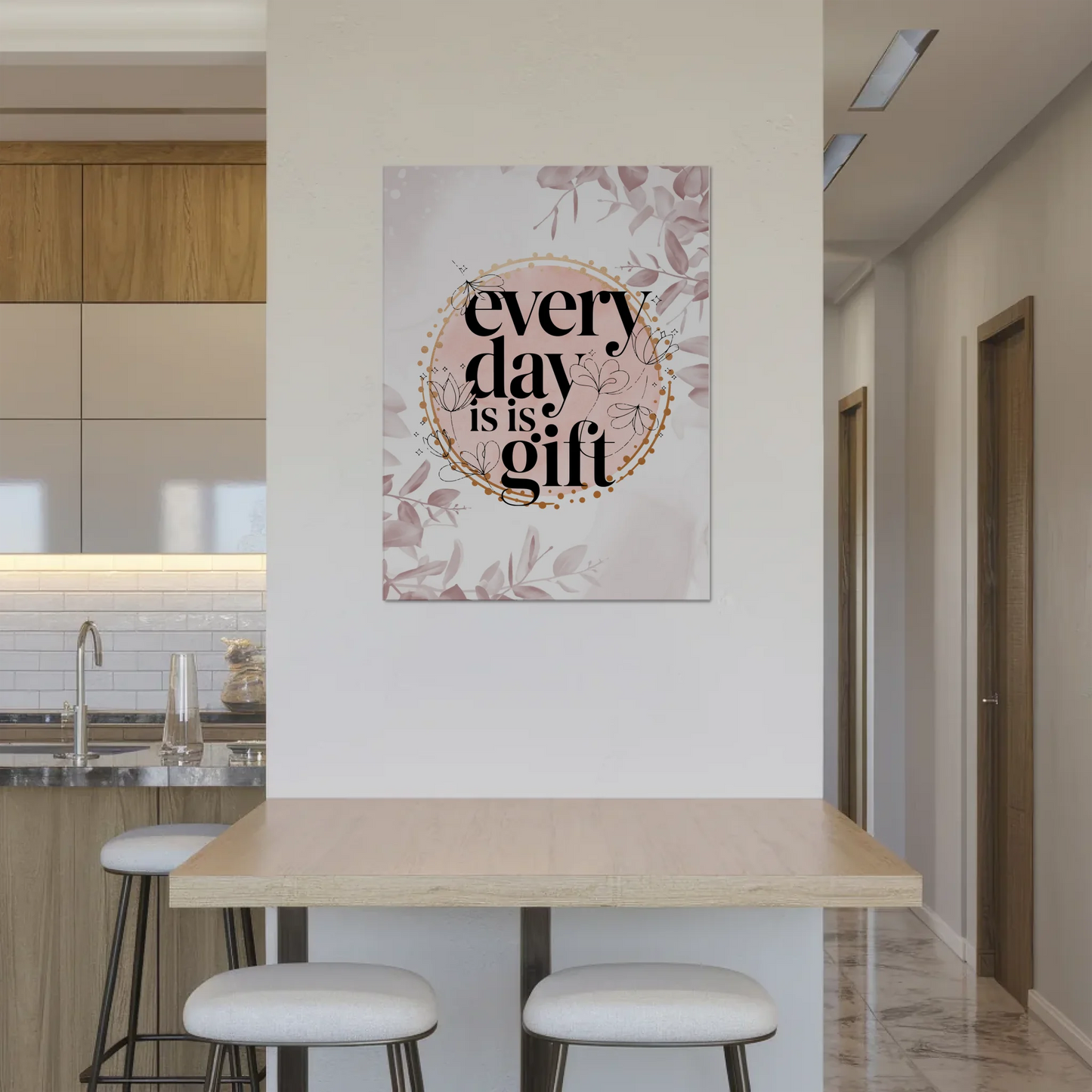 Spruch Fotoboard Magnet Wandbild Every Day is a Gift