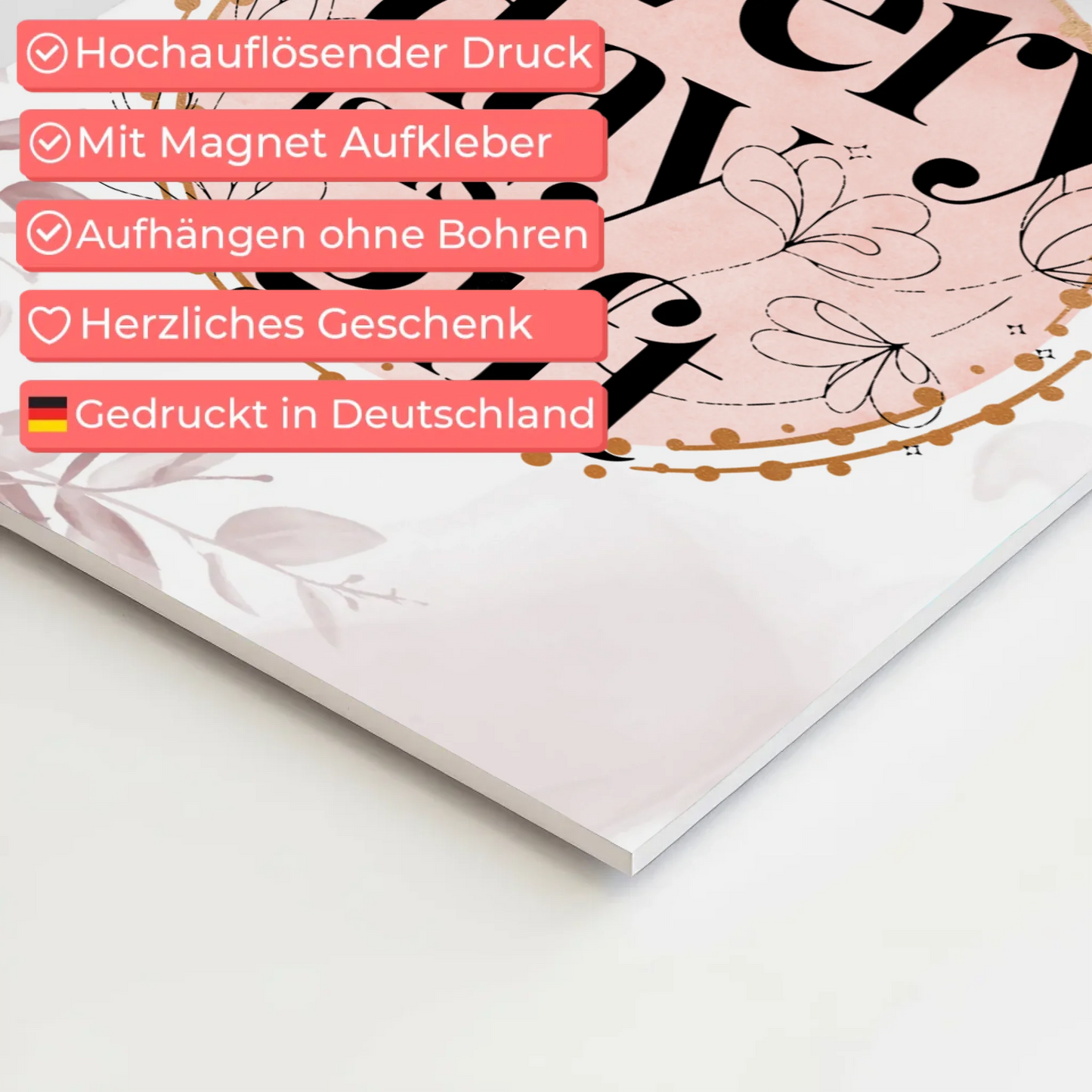 Spruch Fotoboard Magnet Wandbild Every Day is a Gift