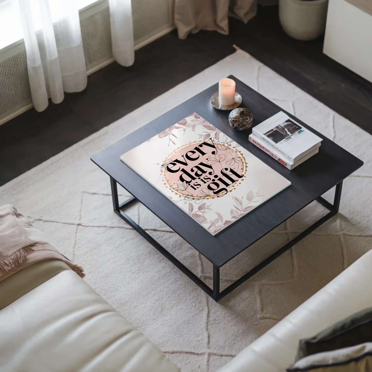 Spruch Fotoboard Magnet Wandbild Every Day is a Gift