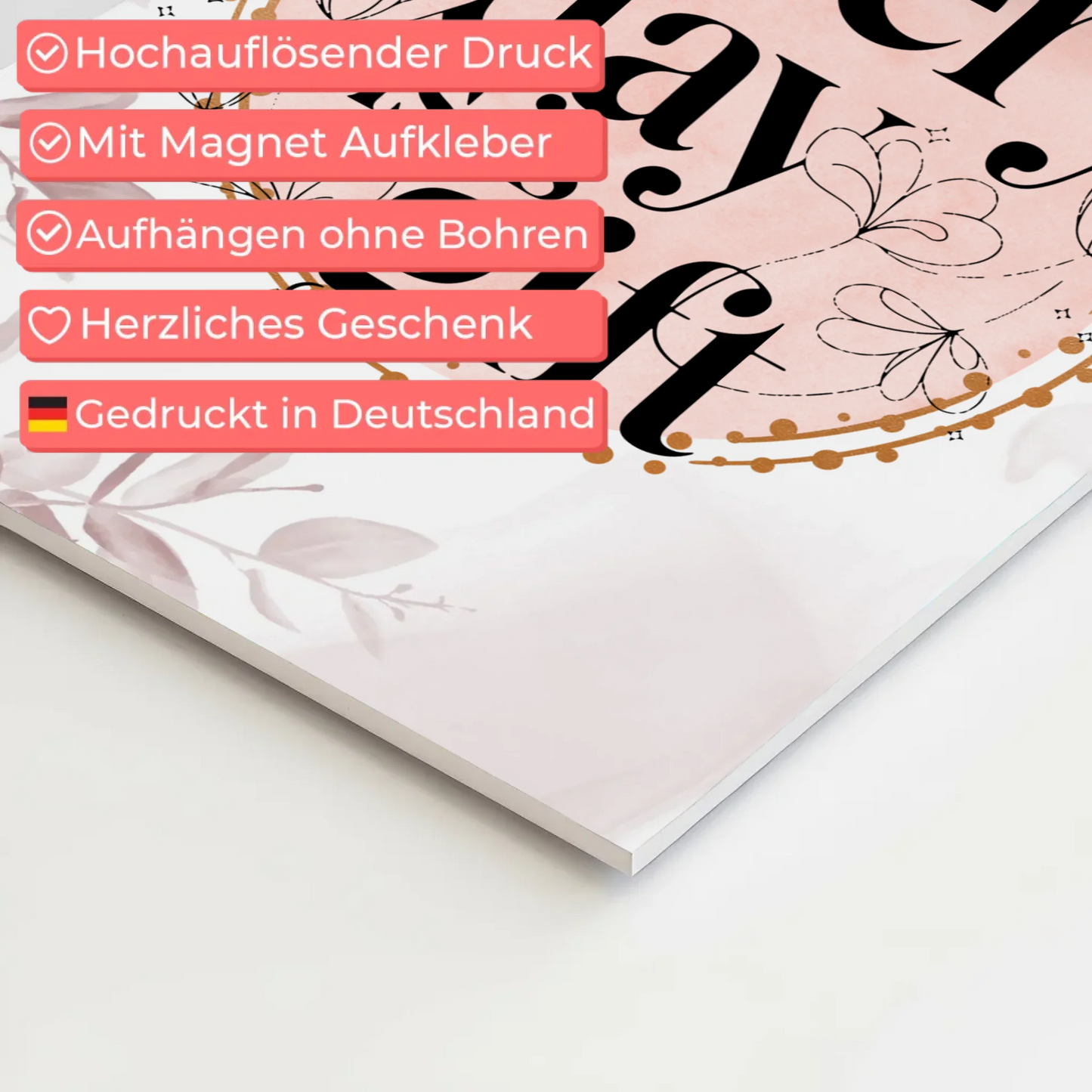 Spruch Fotoboard Magnet Wandbild Every Day is a Gift