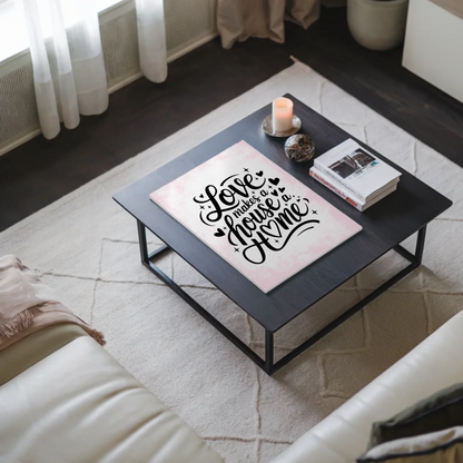 Magnet Poster Spruch Love Makes a House a Home