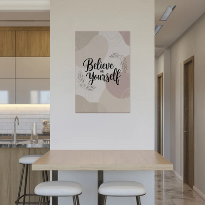 Magnet Poster mit Spruch Believe in Yourself Geschenk