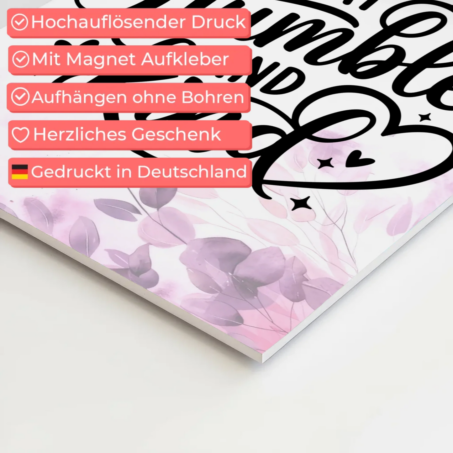 Magnet Poster mit Spruch Always Stay Humble and Kind