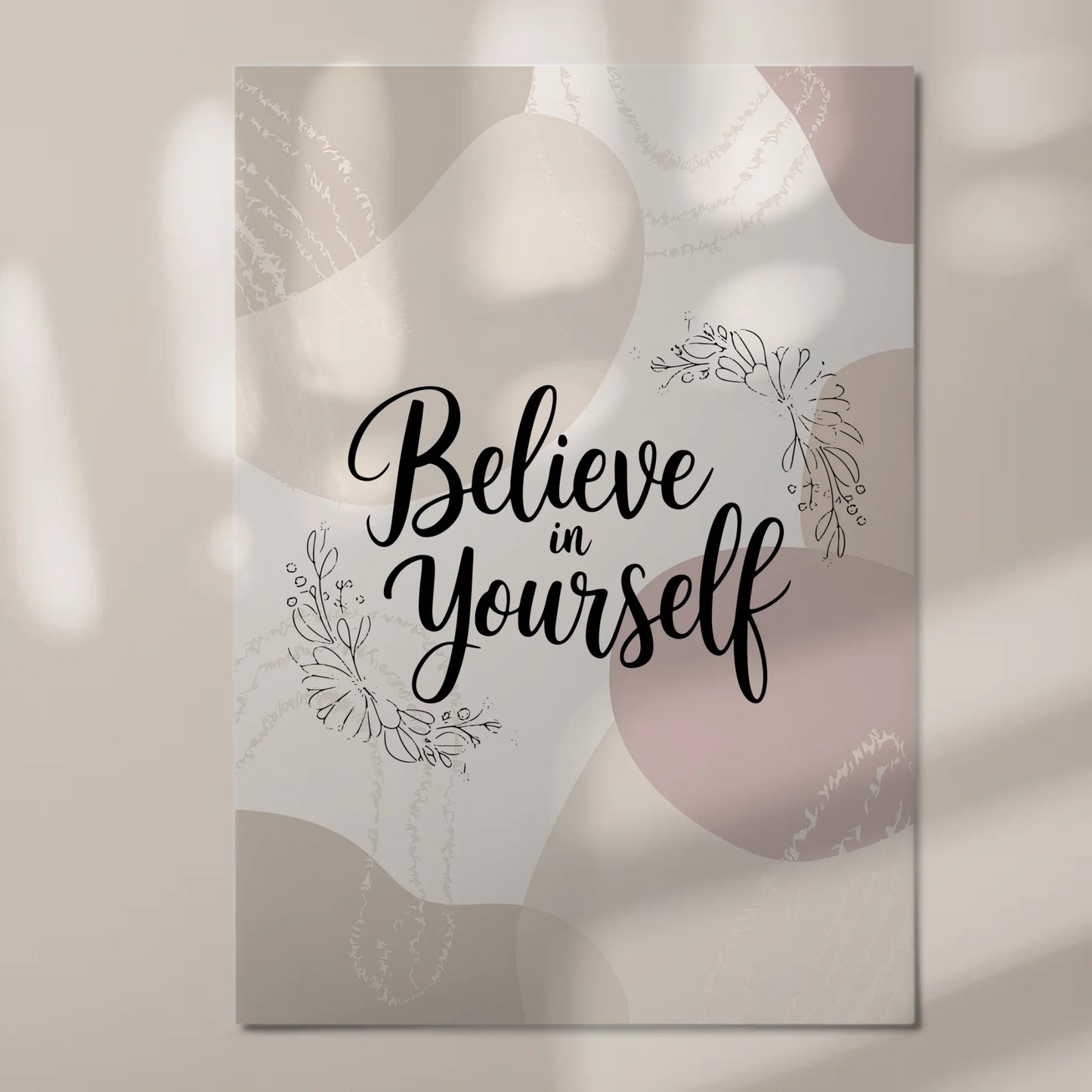 Magnet Poster mit Spruch Believe in Yourself Geschenk