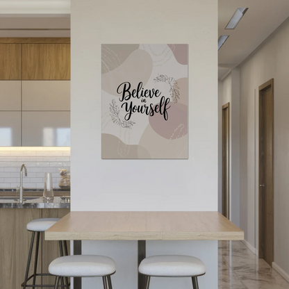Magnet Poster mit Spruch Believe in Yourself Geschenk