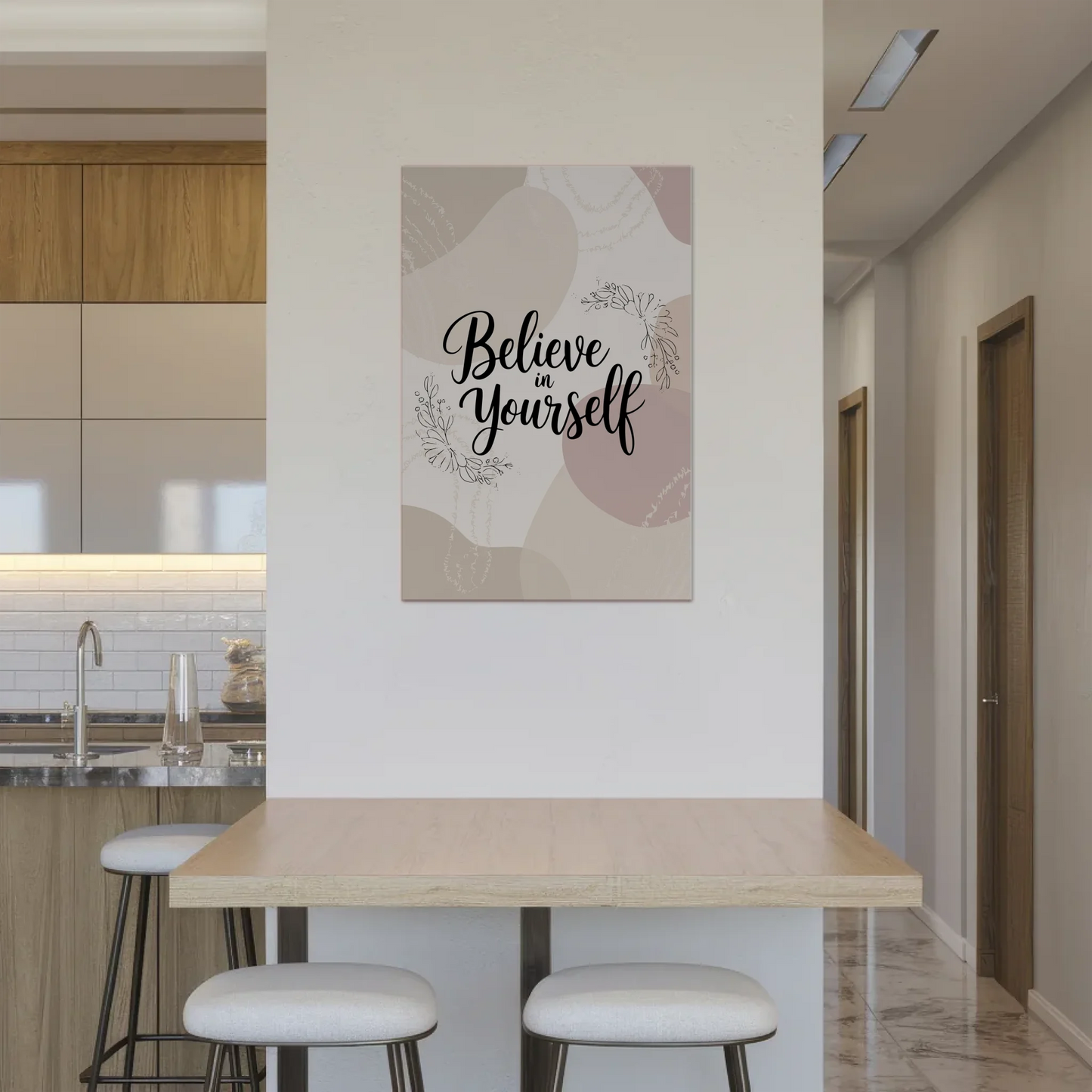 Magnet Poster mit Spruch Believe in Yourself Geschenk