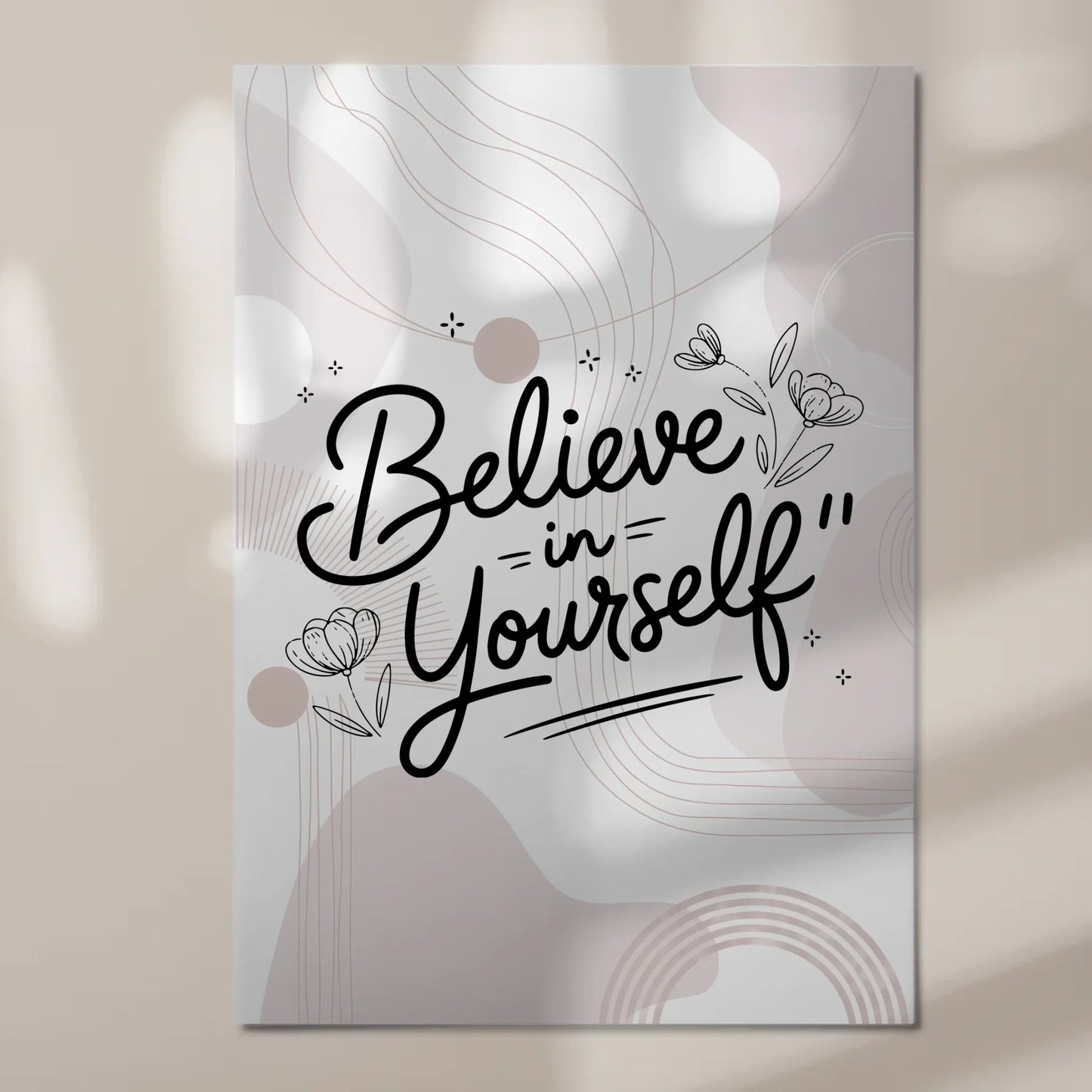 Magnet Poster Spruch Believe in Yourself personalisiert