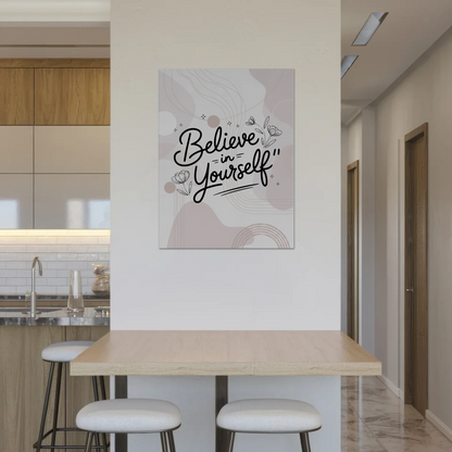 Magnet Poster Spruch Believe in Yourself personalisiert