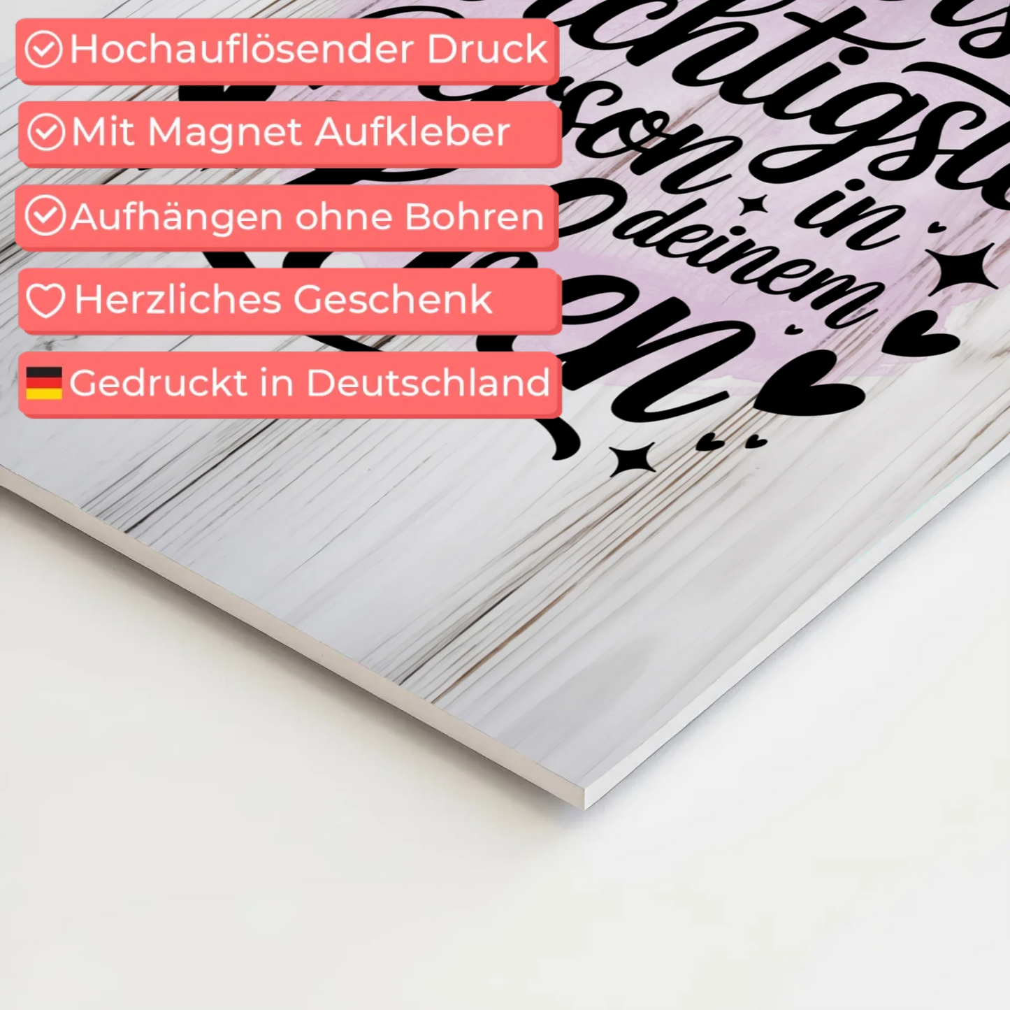 Magnet Poster Spruch Du bist die wichtigste Person