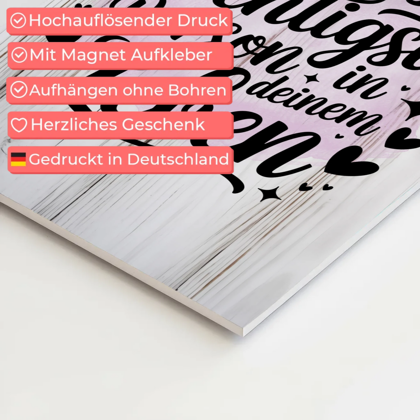 Magnet Poster Spruch Du bist die wichtigste Person