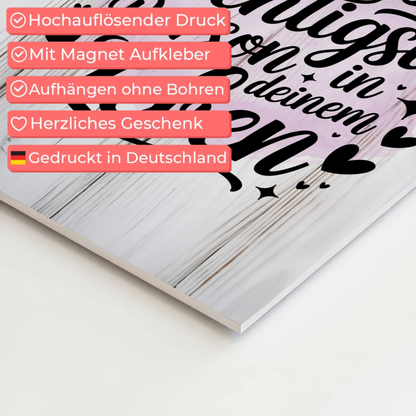 Magnet Poster Spruch Du bist die wichtigste Person