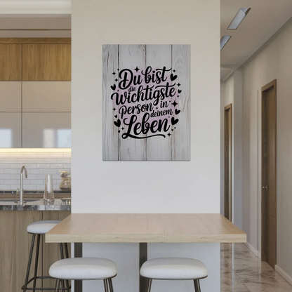 Magnet Poster Spruch Du bist die wichtigste Person