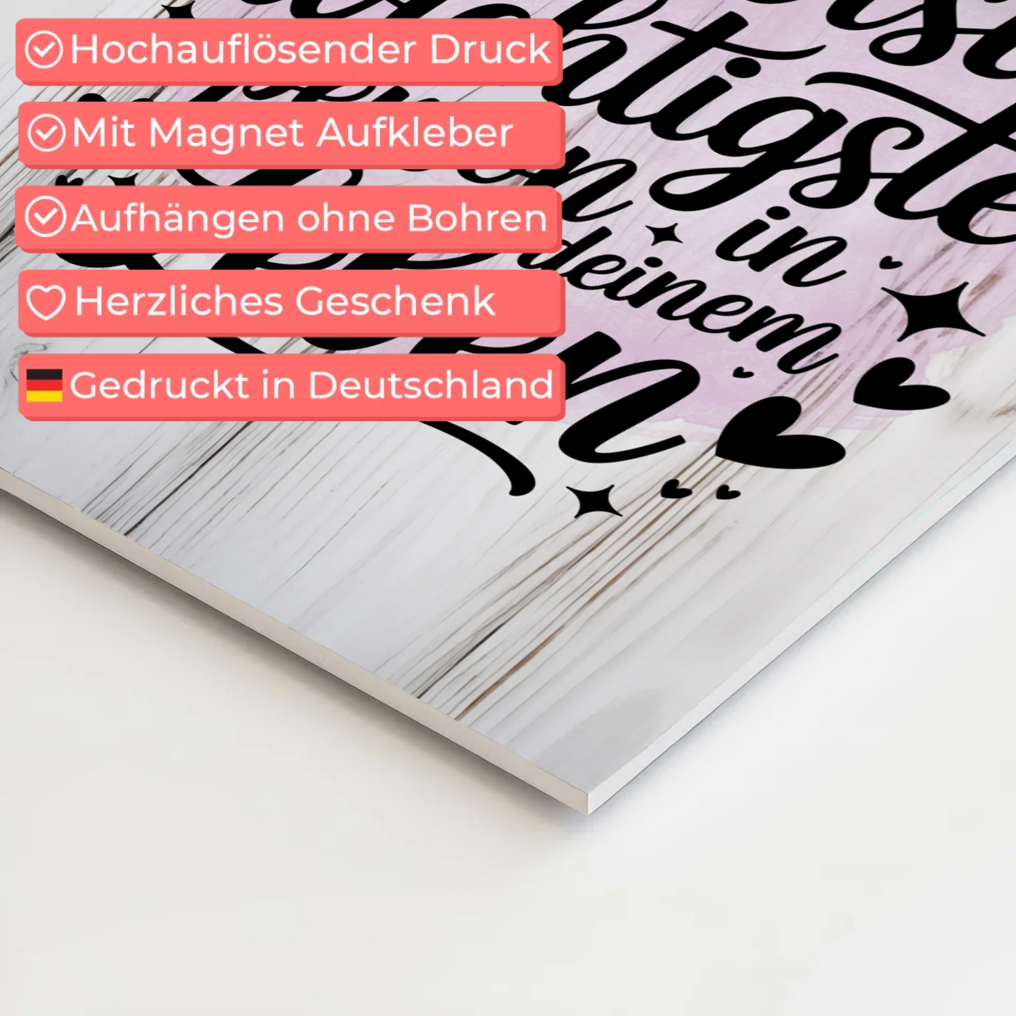 Magnet Poster Spruch Du bist die wichtigste Person