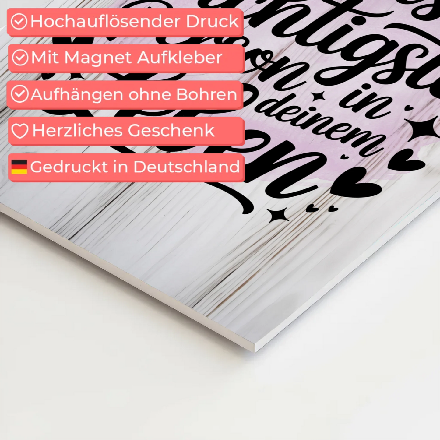 Magnet Poster Spruch Du bist die wichtigste Person