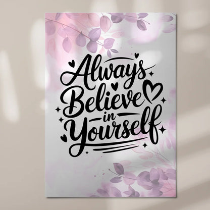 Sprüche Poster Magentisch Always Believe in Yourself