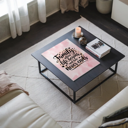 Magnet Poster mit Spruch Family Liebe Leben Geschenk