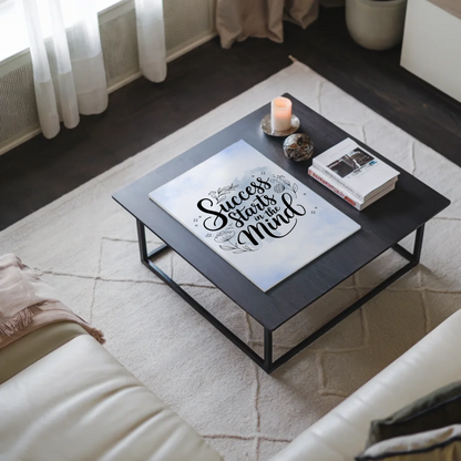 Spruch Fotoboard Magnet Wandbild Success Starts Mind