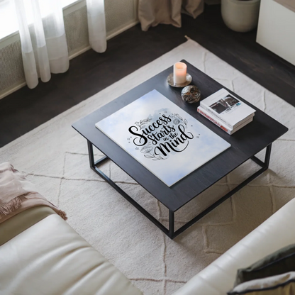 Spruch Fotoboard Magnet Wandbild Success Starts Mind