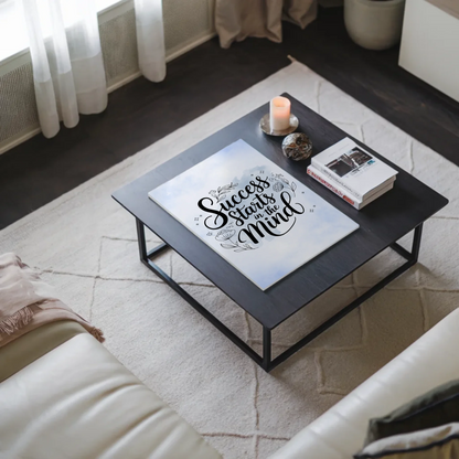 Spruch Fotoboard Magnet Wandbild Success Starts Mind