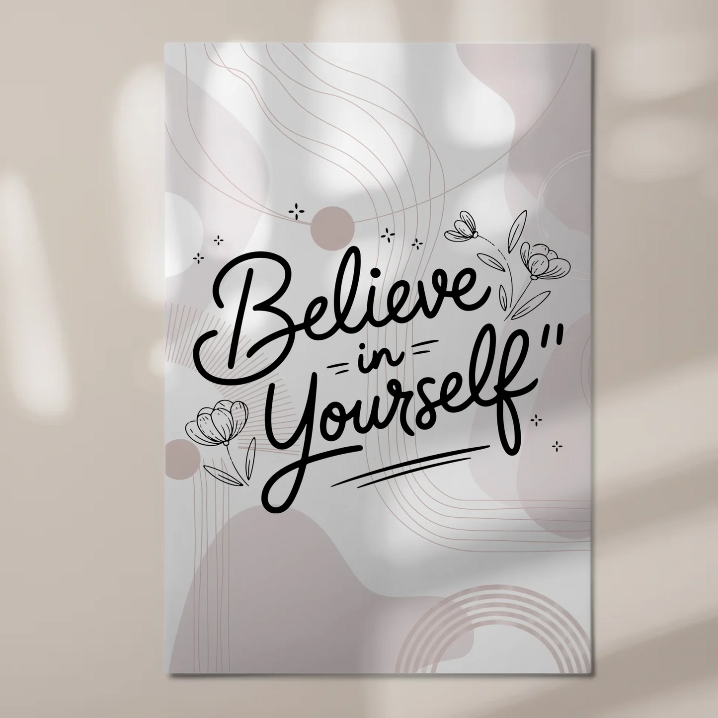 Magnet Poster Spruch Believe in Yourself personalisiert