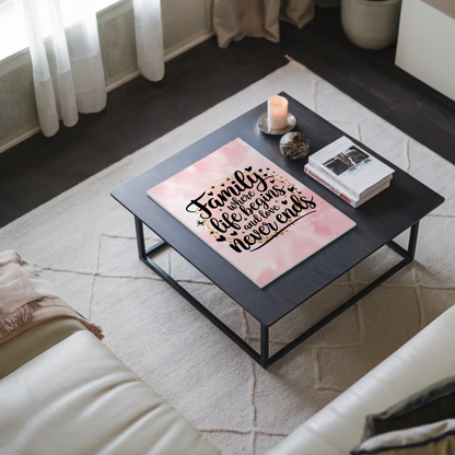 Magnet Poster mit Spruch Family Liebe Leben Geschenk