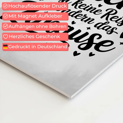 Magnet Poster Spruch Glück Zuhause personalisiert