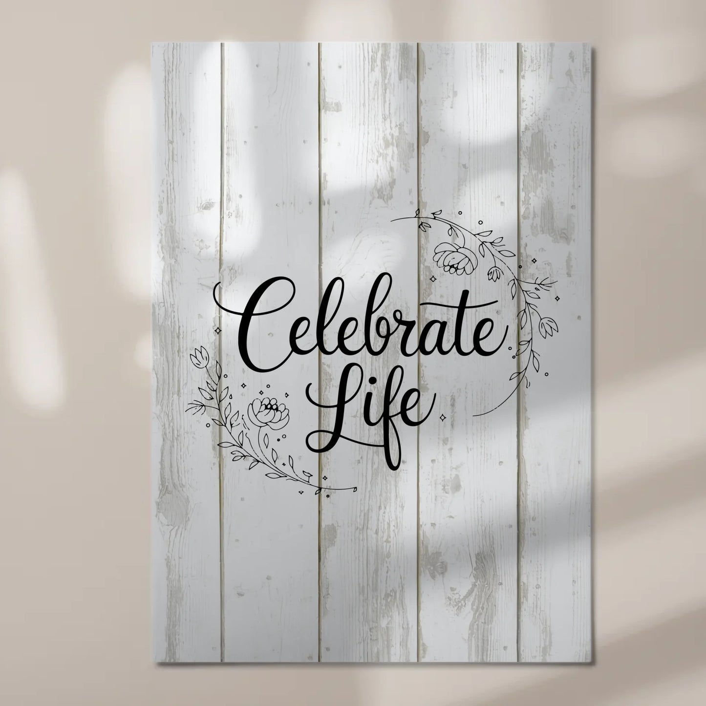Spruch Fotoboard Magnet Wandbild Celebrate Life Geschenk