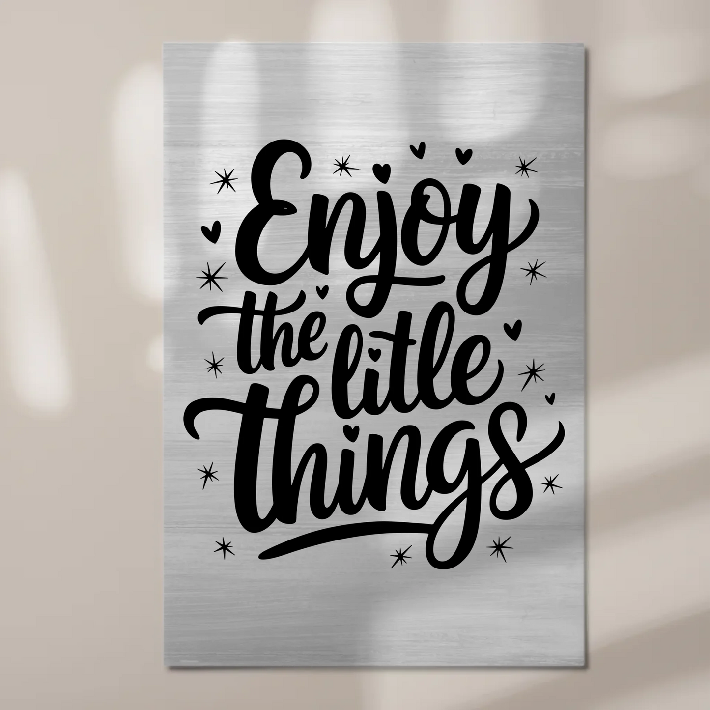 Sprüche Poster Magentisch Enjoy the Little Things