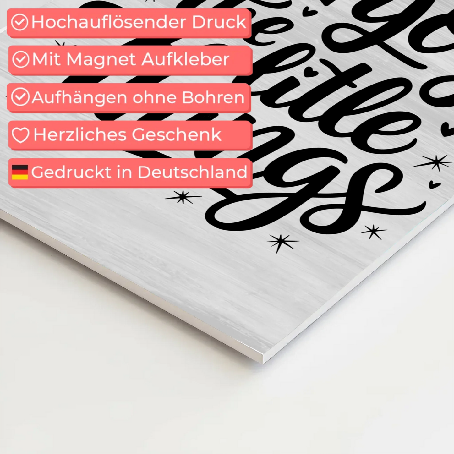 Sprüche Poster Magentisch Enjoy the Little Things