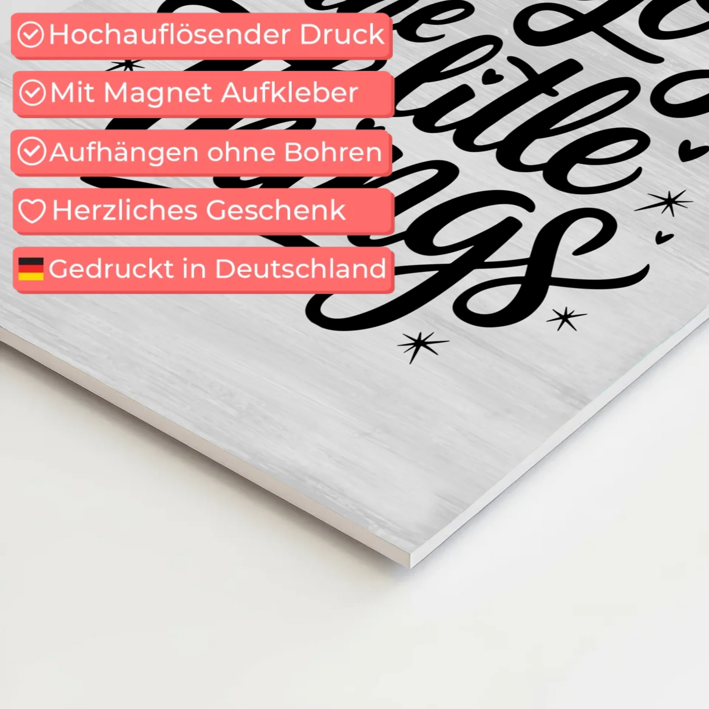 Sprüche Poster Magentisch Enjoy the Little Things