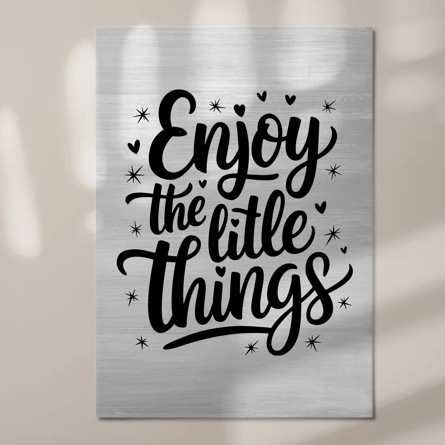 Sprüche Poster Magentisch Enjoy the Little Things