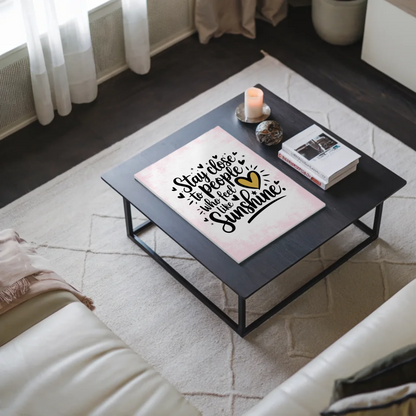 Magnet Poster mit Spruch Stay Close to Sunshine