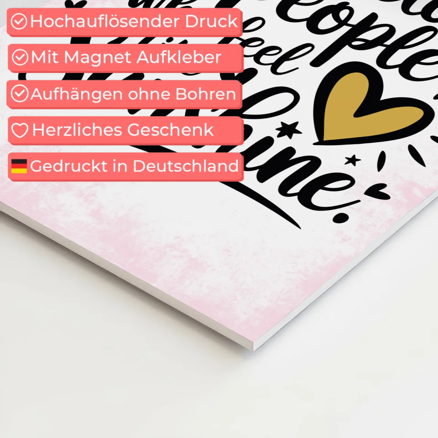 Magnet Poster mit Spruch Stay Close to Sunshine